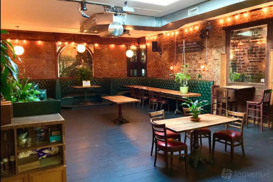 Back Lounge at Crystal Lake Brooklyn in Williamsburg, New York City, NY