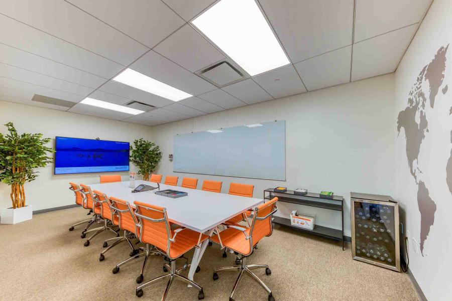 Newport Green: Boardroom at WorkSocial in Jersey City, NJ