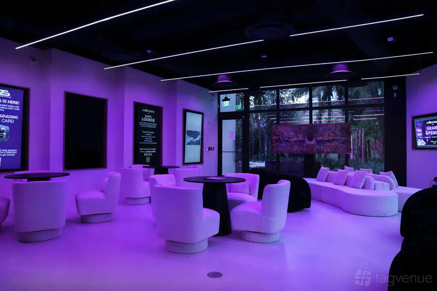 Lounge Room at Collectors Club in Wynwood Art District, Miami, FL