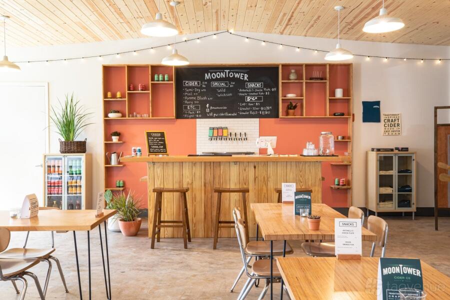 Indoor Venue (patio optional) at Moontower Cider Co in MLK, Austin, TX